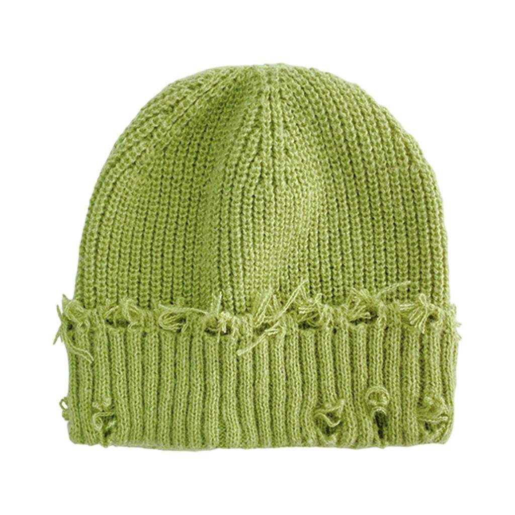 Men and Women Classic Solid Color Knitted Hat Fall And Winter Casual All-match Keep Warm Cashmere Knitted Beanie Hat