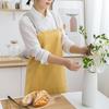 Cross-back Cotton Kitchen Apron: Sleeveless Workwear for Home, Restaurant, Milk Tea Shop, Perfect for Cross-border & Photography