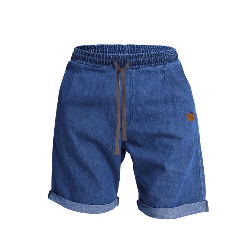 Cross-border American New Heavy-duty Washed Casual Sports Loose Men's Cotton Denim Five-point Shorts Men's