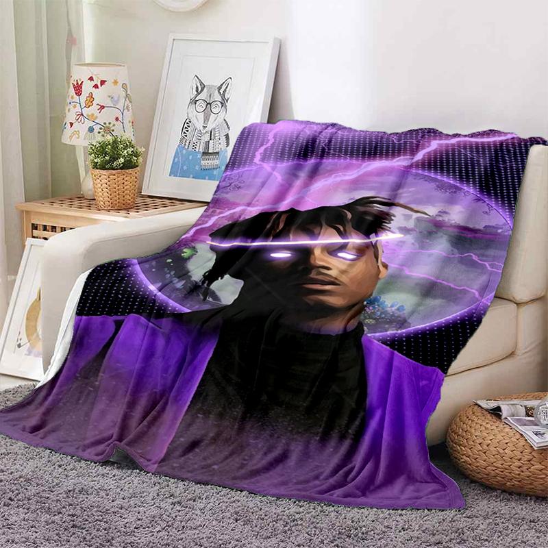HOT Juice WRLD 999 3D Legend Rapper Star Soft Plush Blanket,Flannel Throw Blanket for Living Room Bedroom Picnic Bed Sofa Cover