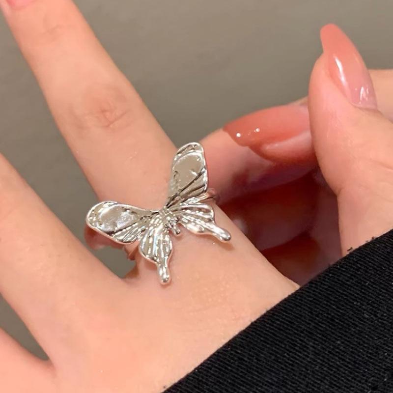 Sterling Silver Floral Ring for Women - High-End Open Joint Design for Autumn/Winter