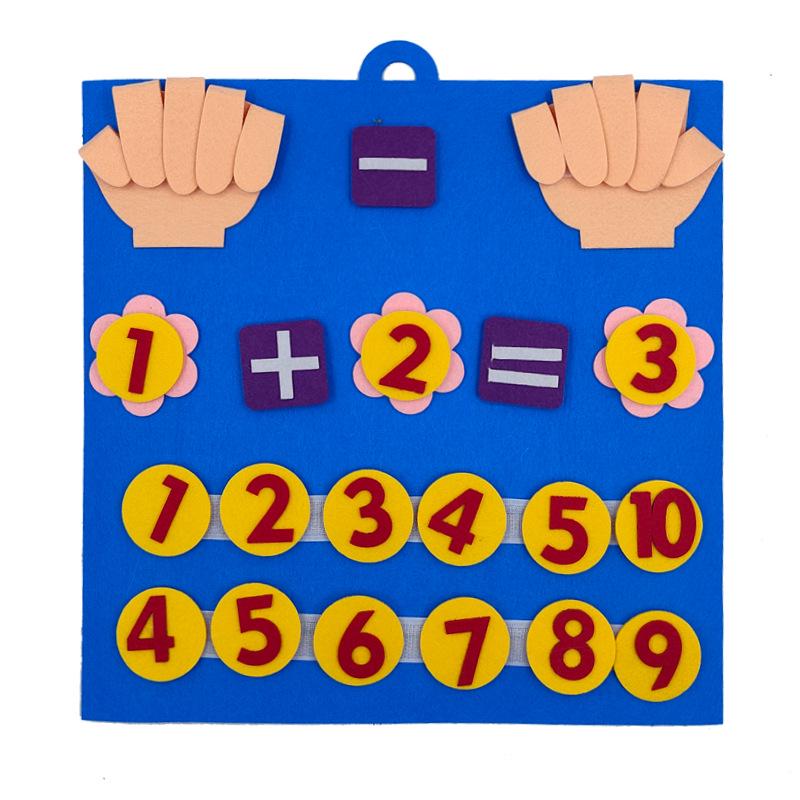 Colț de grădiniță DIY: Materiale Didactice Puzzle Numere din Pâslă