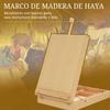 Wooden Tabletop Easel, Folding Box, Compartments, Adjustable Height, 27 x 41.5 x 74.5 cm, Natural