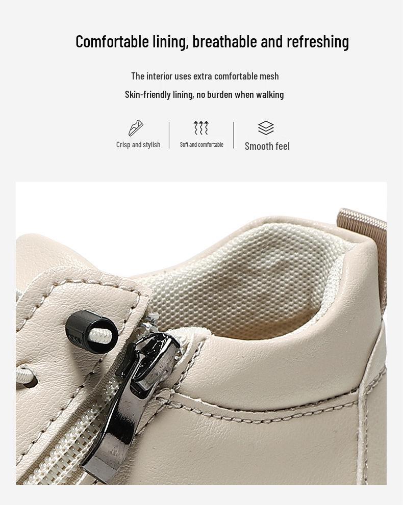 Hand-Stitched Women’s Soft Sole Flat Casual Shoes for Autumn & Winter - A805