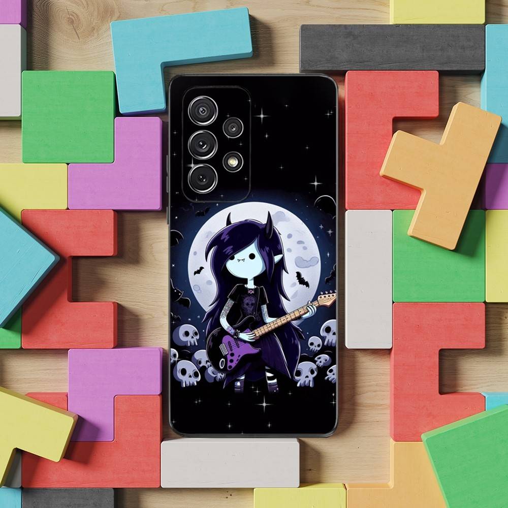 

A-Adventure Time M-Marceline Phone Case For Samsung S25,S24,S23,S22,S21,S20,S10,Ultra,Plus,Lite,FE,Soft Silicone Black Cover Samsung S25
