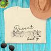 Desert Baby T-Shirt Minimalist Desert Graphic Tee Road Trip Shirt Boho Landscape Shirt Adventure Lover Gift