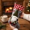 Seasonal Home Decor Supplies Christmas Stocking, 18.5 Inch Nordic Gnome Large Felt Stockings, Holiday Hanging Gift Bags Fireplace Decoration for Home,