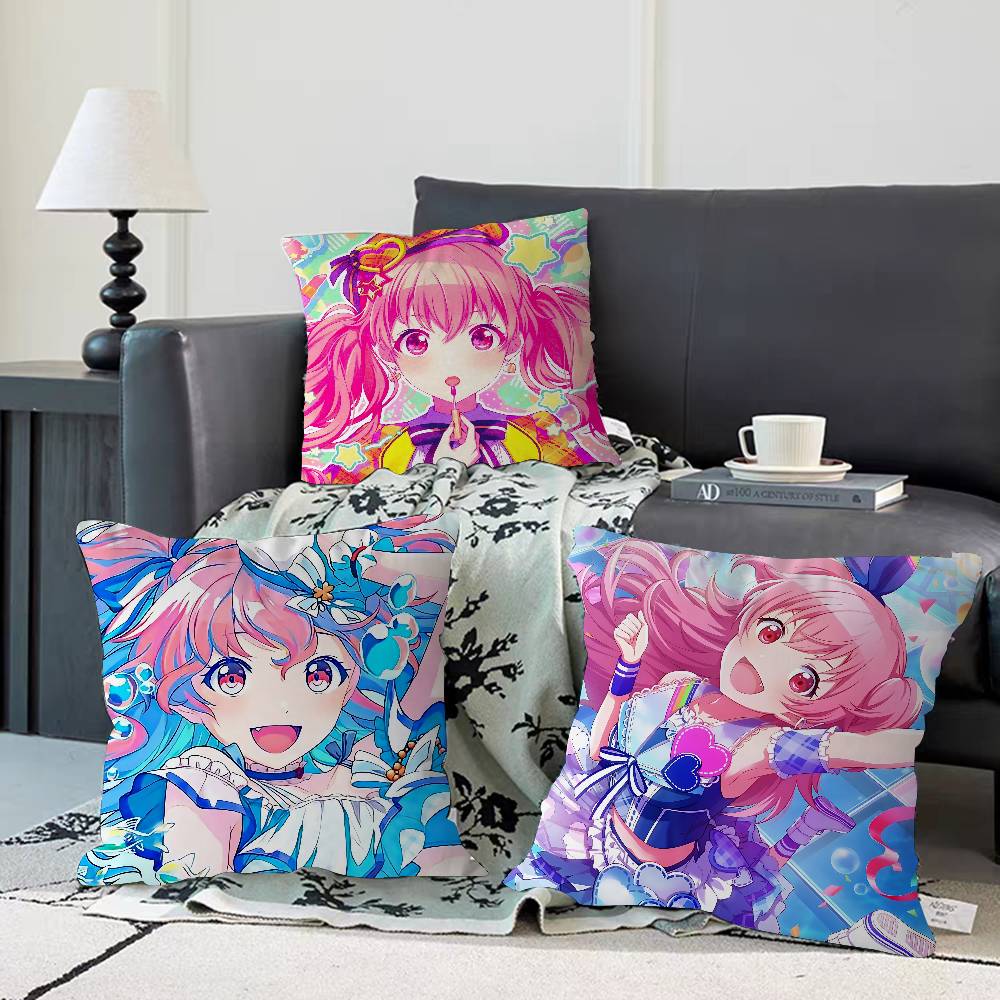 A-Airi Momoi Cartoon Pillow Gifts Home Office Furnishings Bedroom Sofa Car Cushion Cover Case 45x45cm