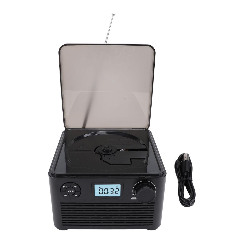 CD-Player Dual-Lautsprecher Bluetooth Wiederaufladbarer Tragbarer CD-Player mit Kopfhöreranschluss für Zuhause