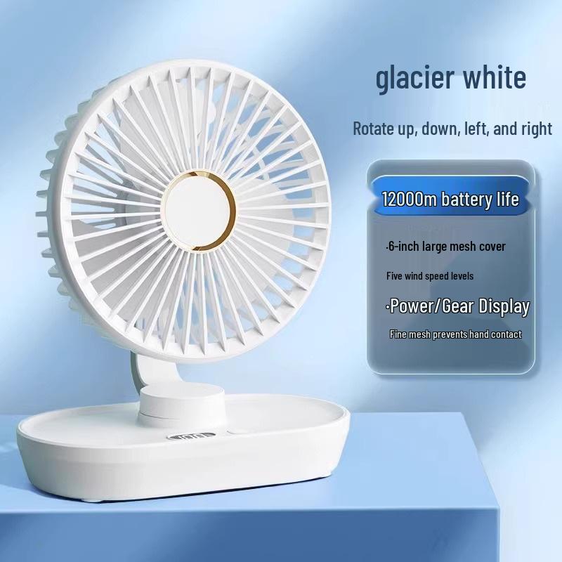 Ultra-Quiet Portable Mini Fan for Dorms and Offices