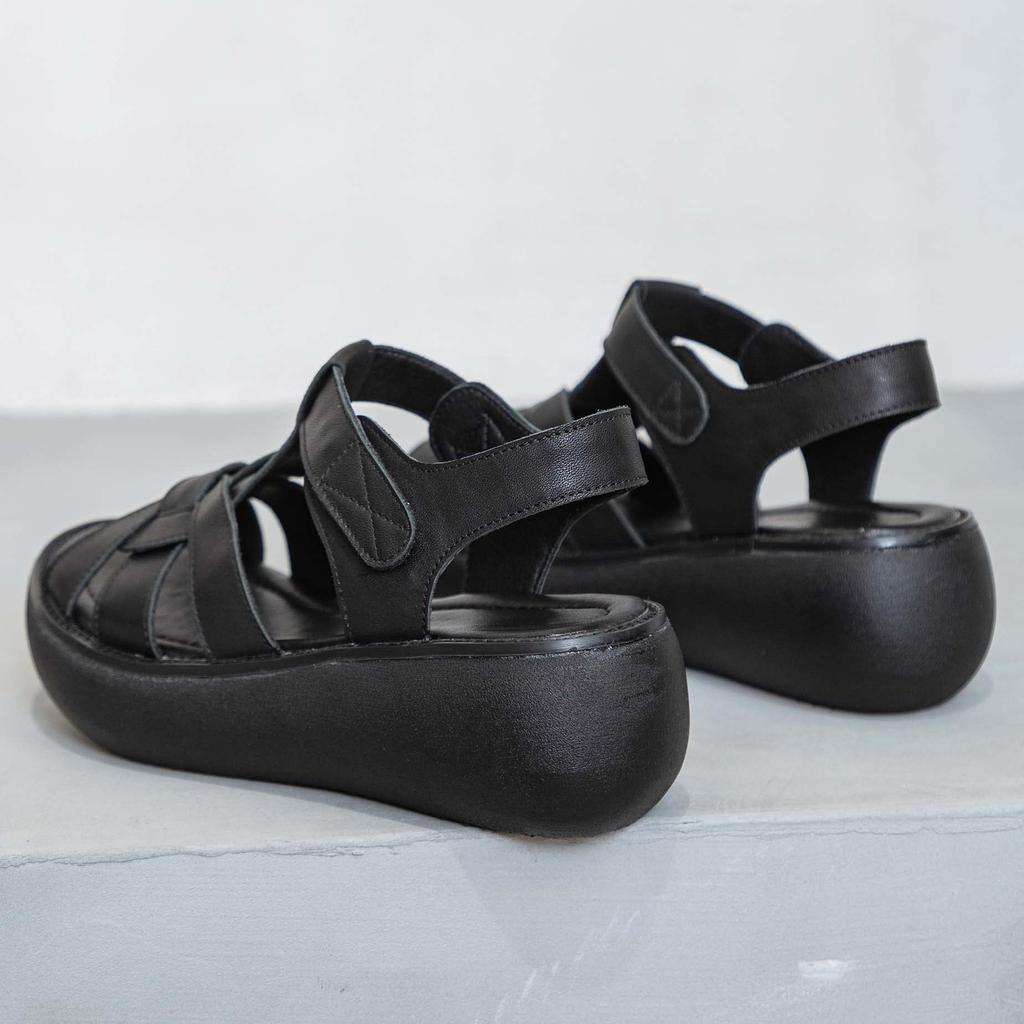 MIDIRO Casual Sandals with Thick Perfect for and Comfortable and Soft Sole Women's Soles, Hakama, School, Commuting, Breathable,