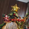 LED Lighted Christmas Tree Night Light Crystal Snowflake Ball Tabletop Holiday Decoration
