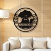 Engraved Metal Sign, Custom Nameplate for Home Decor, Unique Housewarming Gift, Rustic Wall Art
