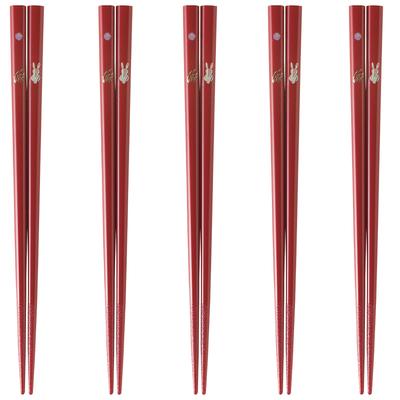 Ensemble joyeux de baguettes Made in PID1080 J-kitchens, 5, Matériau Bois, Baguettes, Japon,