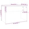 Makeup Table Set White 86.5 x 35 x 136 cm