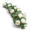 Green Eucalyptus Leaves Artificial Poeny Vine Plant Wall Decorative Flower  Bar Decoration