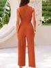 2026 Women's Knit Casual Two-Piece Set: Short Tank Top & Wide-Leg Sports Pants
