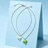 Adorable Cartoon Frog Couple Necklace - Cute Childlike Pendant Clavicle Chain, Perfect Best Friend Accessory, Niche Ins Style