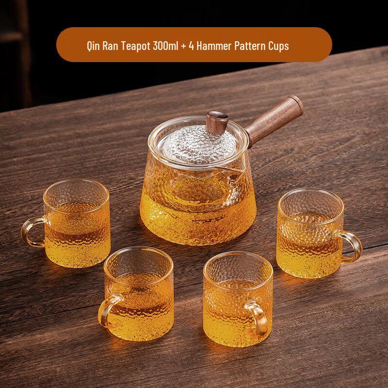 ZISIZ Glass Side-Handle Teapot