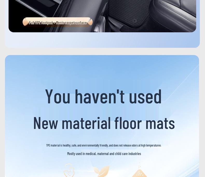Model 3/Y TPE Injection Molded Floor Mats - High-Quality Tesla Accessories