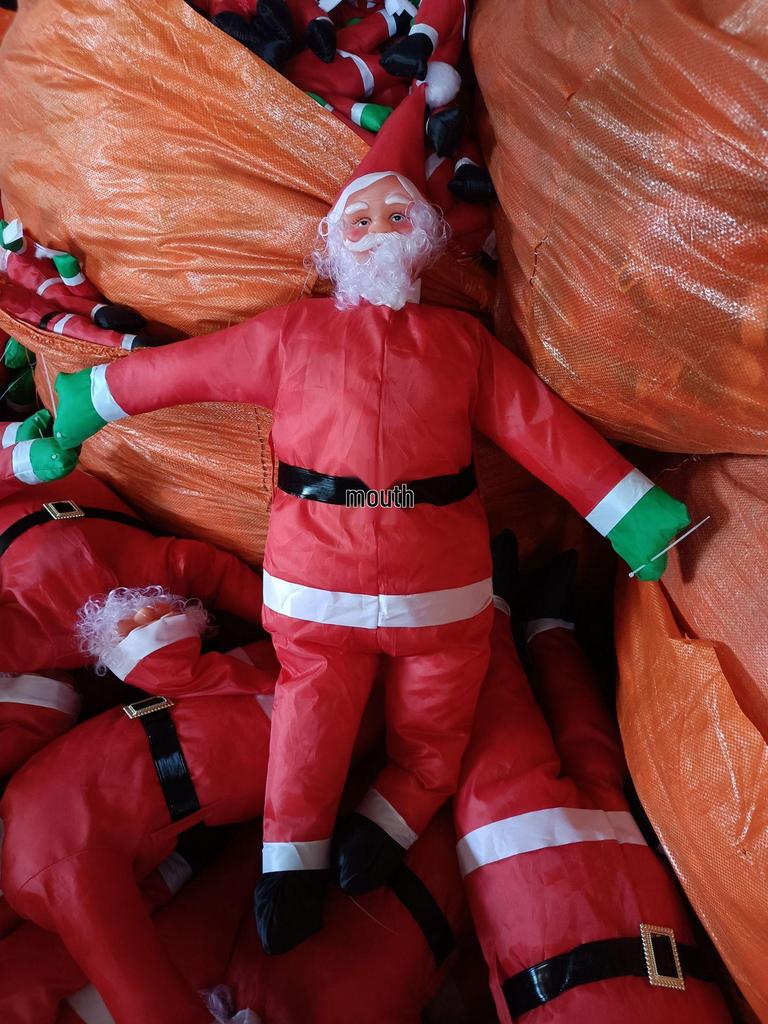 Santa Climbing Ladder Ornament - Window & Tree Decor