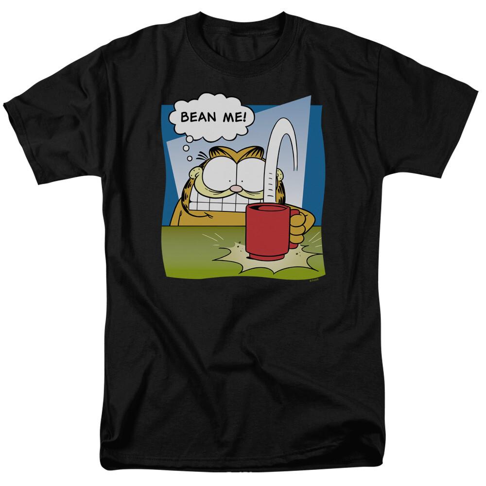 Garfield Bean Me T Shirt Licensed Comic Book Tee Black S
