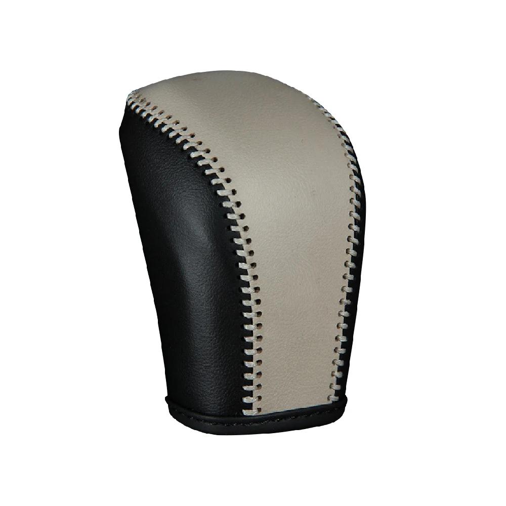 Leather Car Gear Lever Cover for Toyota CROWN MK13 2010 - 2018 AT Shift Knob Protection Cover Interior Accessories