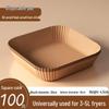 Round Air Fryer Disposable Oil-Absorbing Paper Liners, Food-Grade Silicone.
