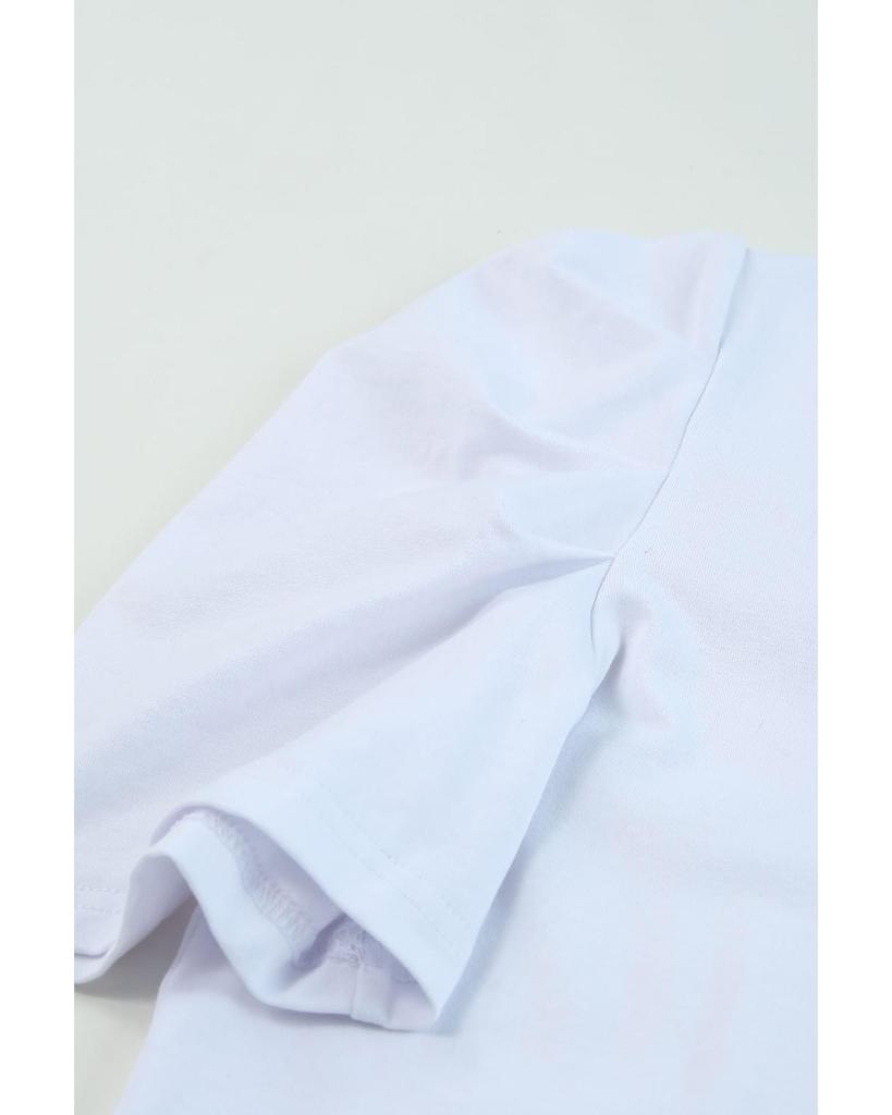 Azura Exchange V-Neck Puff Sleeve T-Shirt