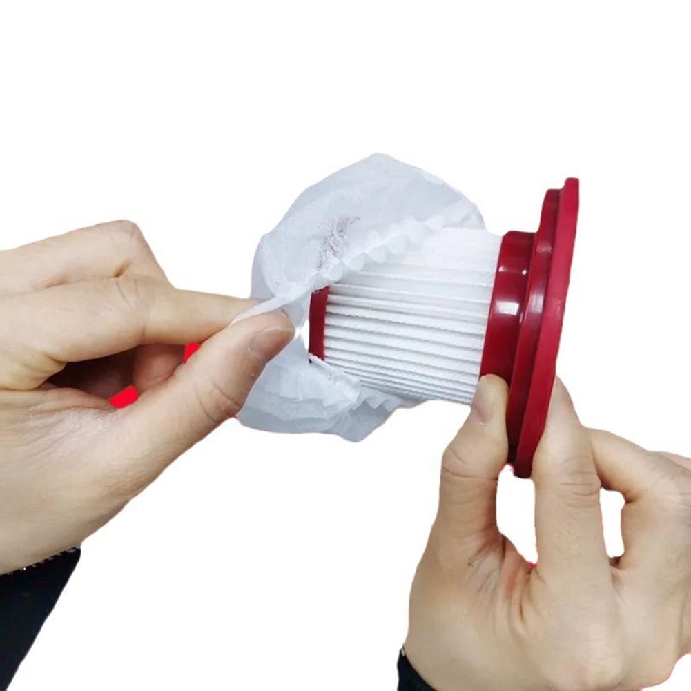 100PCS Disposable Vacuum Cleaner Filter Mesh Protective Cover Nonwoven Fabric Mesh Net For Vacuum Cleaner