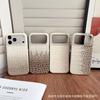 Applicable to iPhone16Pro mobile phone case Huawei P80 gradual change color crocodile pattern anti-drop protective case Mate70 leather case