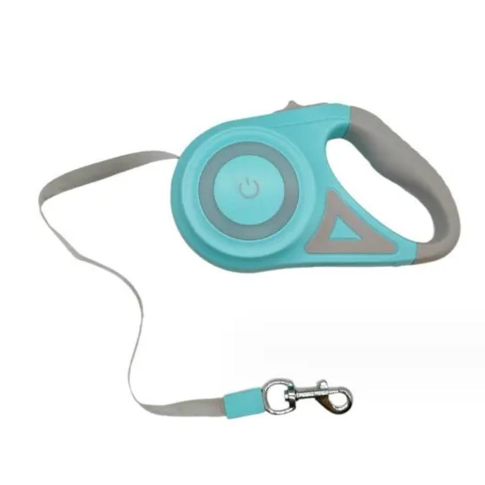 

5 м/3 м светодиодный фонарик поводок для домашних животных с выдвижной подсветкой для ночных прогулок на открытом воздухе с нескользящей ручкой товары для собак 3 meters зелёный