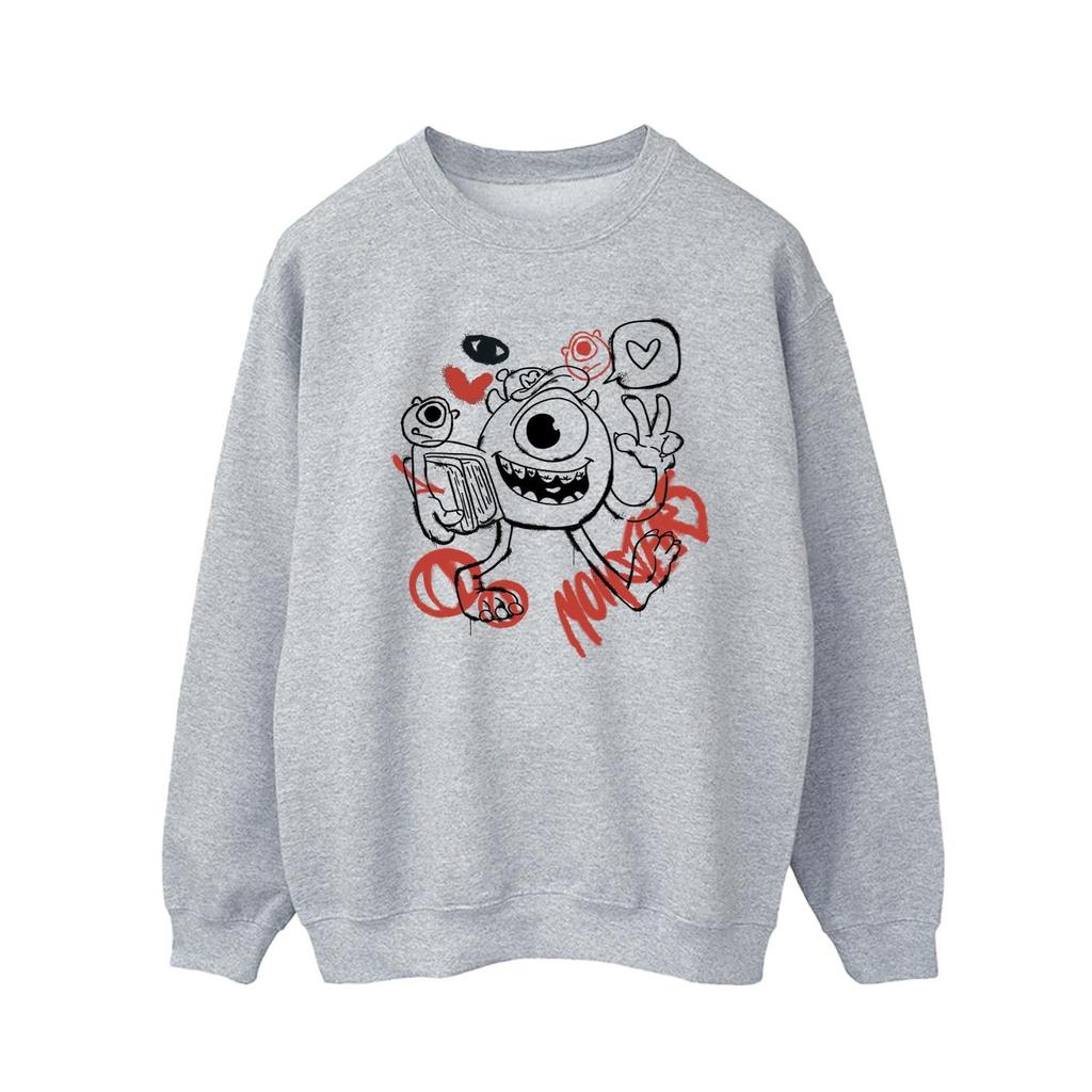 Monsters Inc Mens Mike Graffiti Sweatshirt
