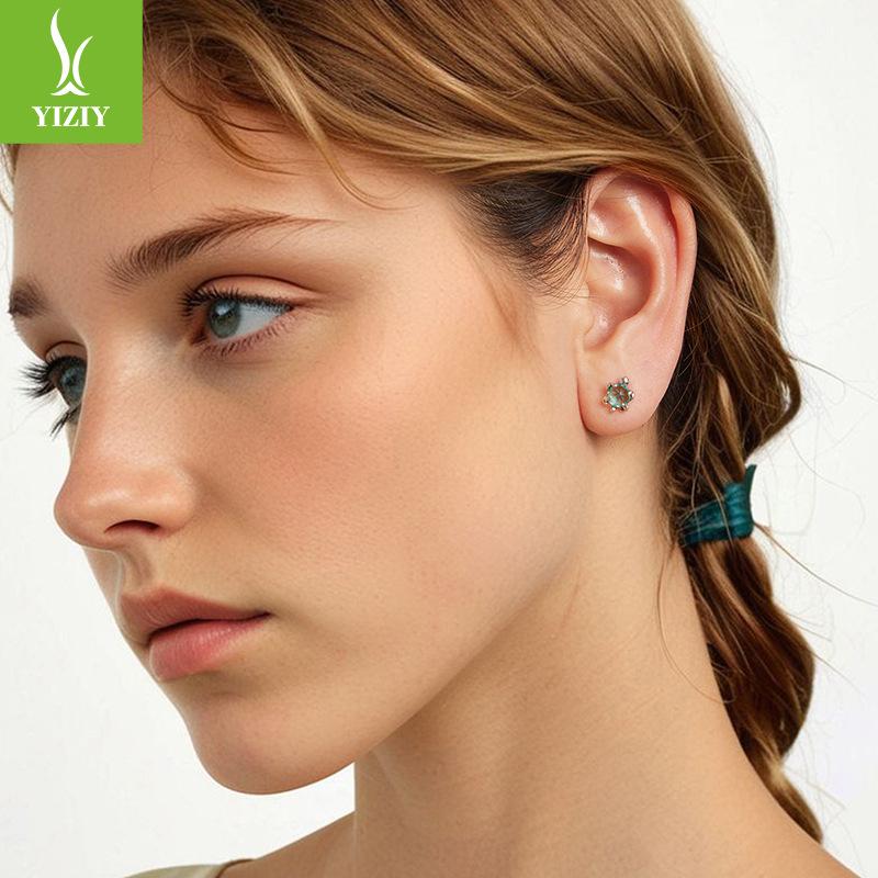 S925 Sterlingsilber Schildkröten Ohrstecker Grenzüberschreitender Außenhandel Explosion Niedliche Kleine Schildkröte Ohrschmuck Fabrik