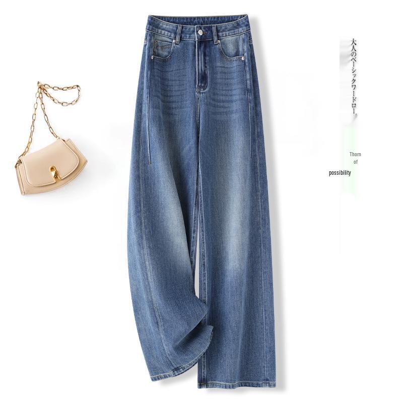 

Women s Fashionable High-Waist Light Blue Loose Straight-Leg Jeans, Slightly Stretchy, Versatile for Spring/Winter 2026. 2XL / 30 [Recommended for 125-135 jin] светло-синий
