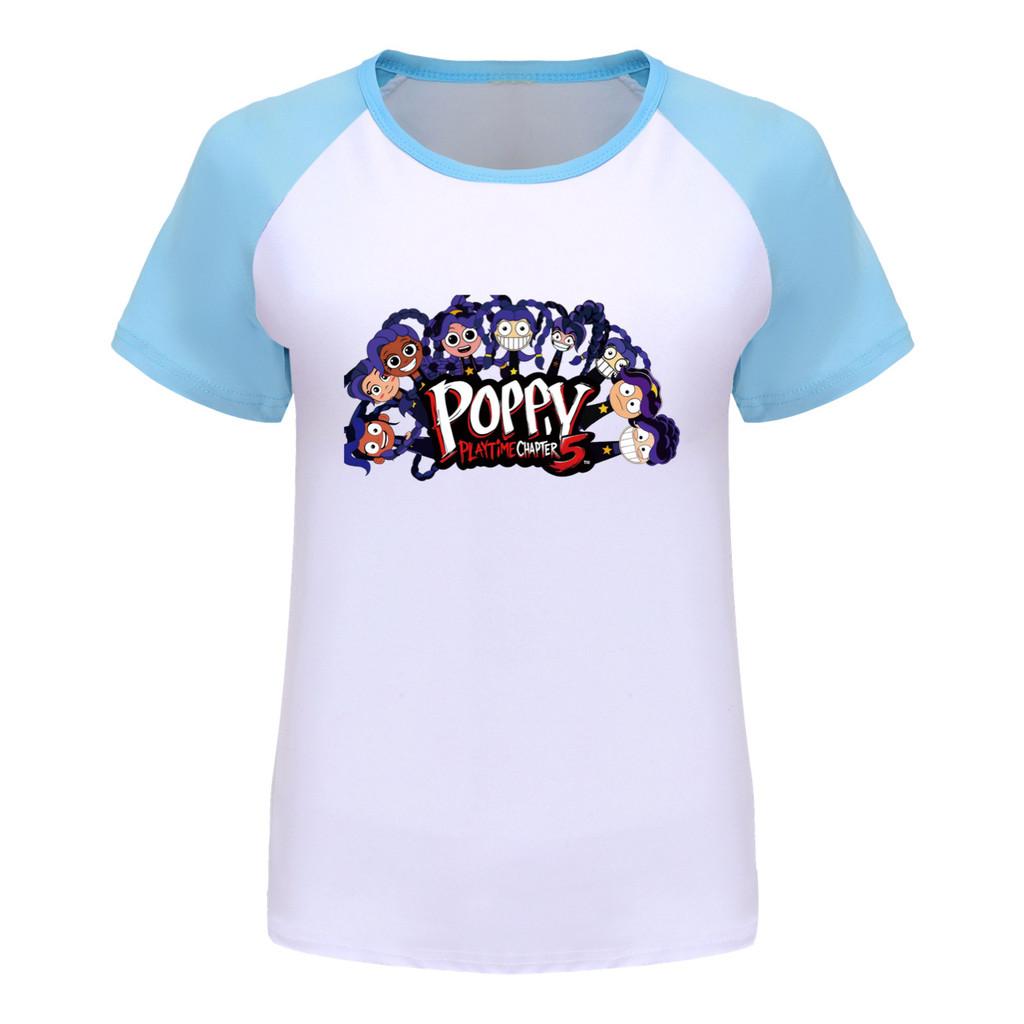 5633 Children Girls Lily Lovebraids Raglan Sleeves Cute Round Neck T-Shirt