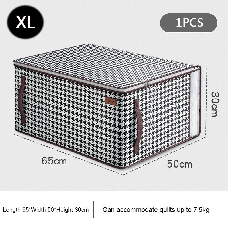 Large Capacity Quilt Clothes Bedding Storage Bags Home Visible Window Zipped Organizer Underbed Wardrobe Closet Boxe