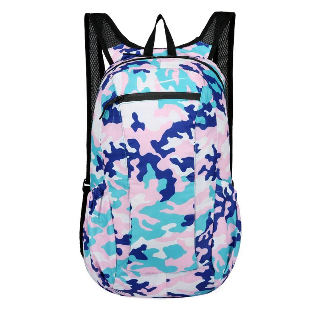 Polyester Camping Backpack Zipper Foldable Travel Bag Portable Sports Backpack Outdoor
