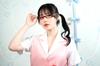 Be With Office Lady Secretary Uniform Cosplay Costume for Women Pink Size M