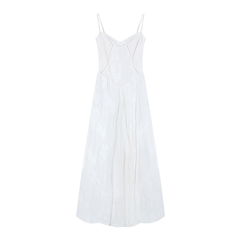 

Летнее облегающее платье-слинг Kumikumi Butterfly White L