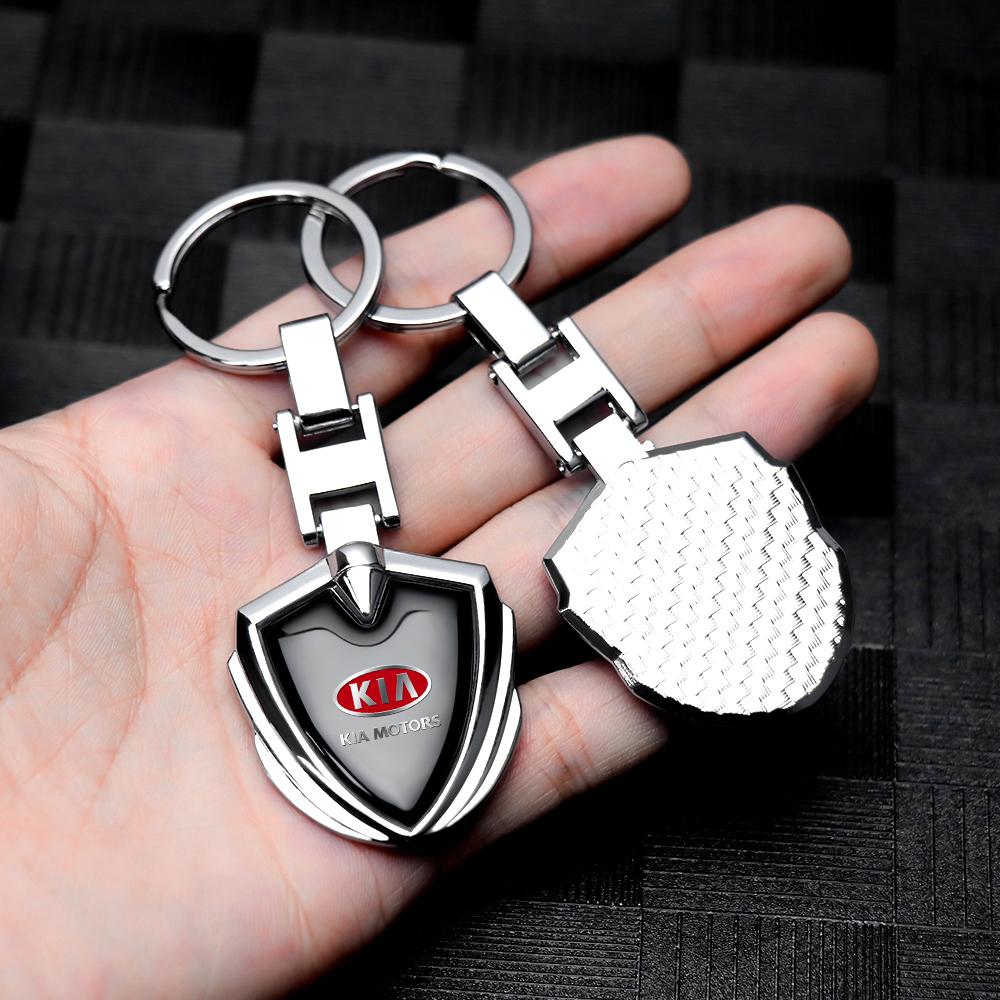 2026 Hot Car Sticker Fashion Keychains Keyring Car Key Ring Pendant for KIA Sportage Niro Rio Ceed Cerato Soul Sorento Picanto O