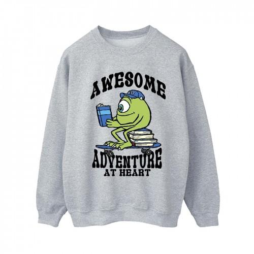 Monsters Inc Womens/Ladies Mike Wazowski Reading Sweatshirt