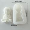 3D Buddhas Candle Mold Handmade Soap Resin Mould DIY Cake Chocolate Silicone Mold