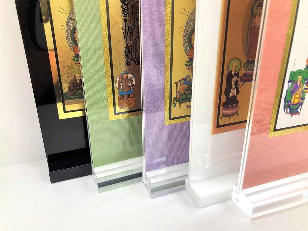 Standing Hanging Scroll, Buddhist Altar Scroll, Modern Acrylic, Gohonzon Hanging Scroll, Shuren, Kyoto Buddhist Altar Isemura, Made In Japan (Sakura,
