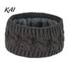 Stretchy Acrylic Ear Warmer Winter Knitted Headband for Women, Soft Fleece Lined Thermal Hair Fashionable Accessories Band, Thickened Plush