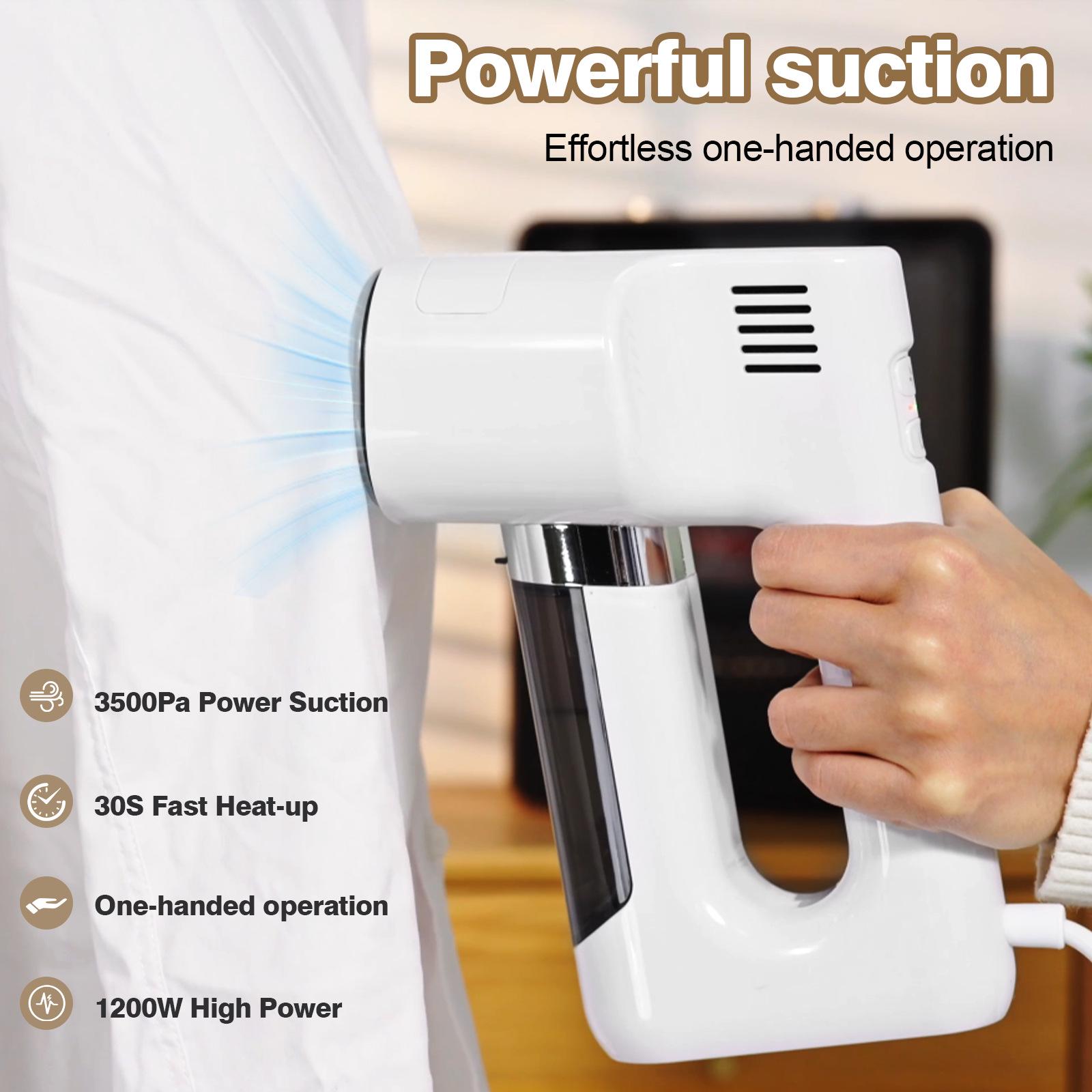 

2027 Handheld Clothes Steamer: Quick Wrinkle Removal, Strong Steam Pressure 110V US Standard белый