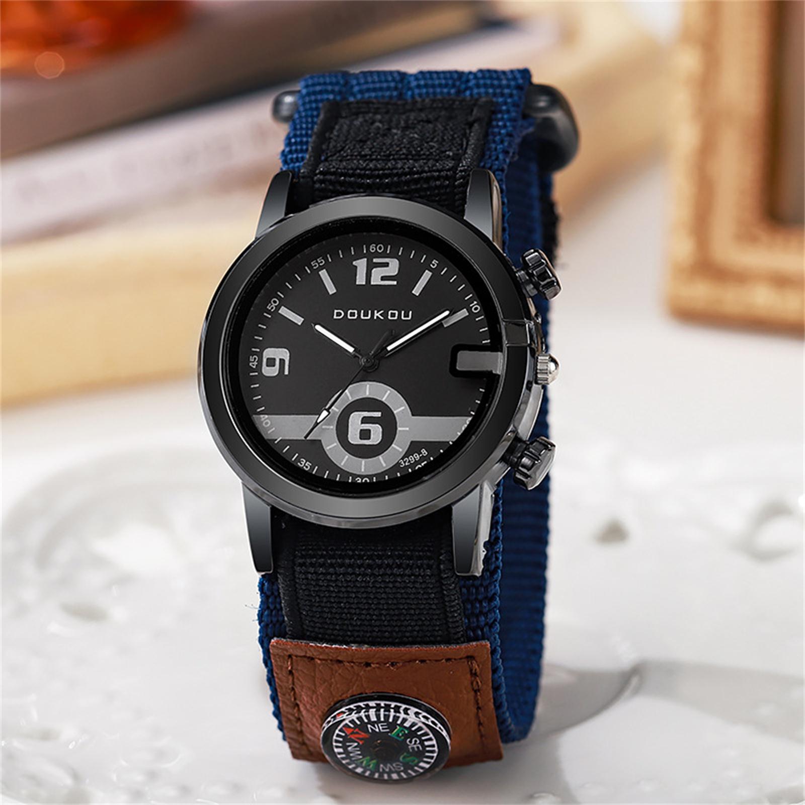 

Мужские водонепроницаемые светящиеся наручные часы-будильник для бега One Size