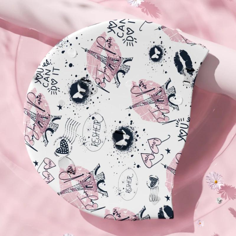 Printed Swimming Caps Men Women Waterproof Soft Silicone Swim Caps Large Size Ear Protection Adult Diving Surfing Swimming Caps