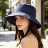 Women Summer Fisherman Hat Breathable Large Brim Sun Protection Hat Hiking Traveling Outings Daily Wear