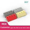 50pcs DIY Building Blocks Slope 2x4 Thick Figure Bricks Educational Creative Compatible With 3037 Toys for Children Size